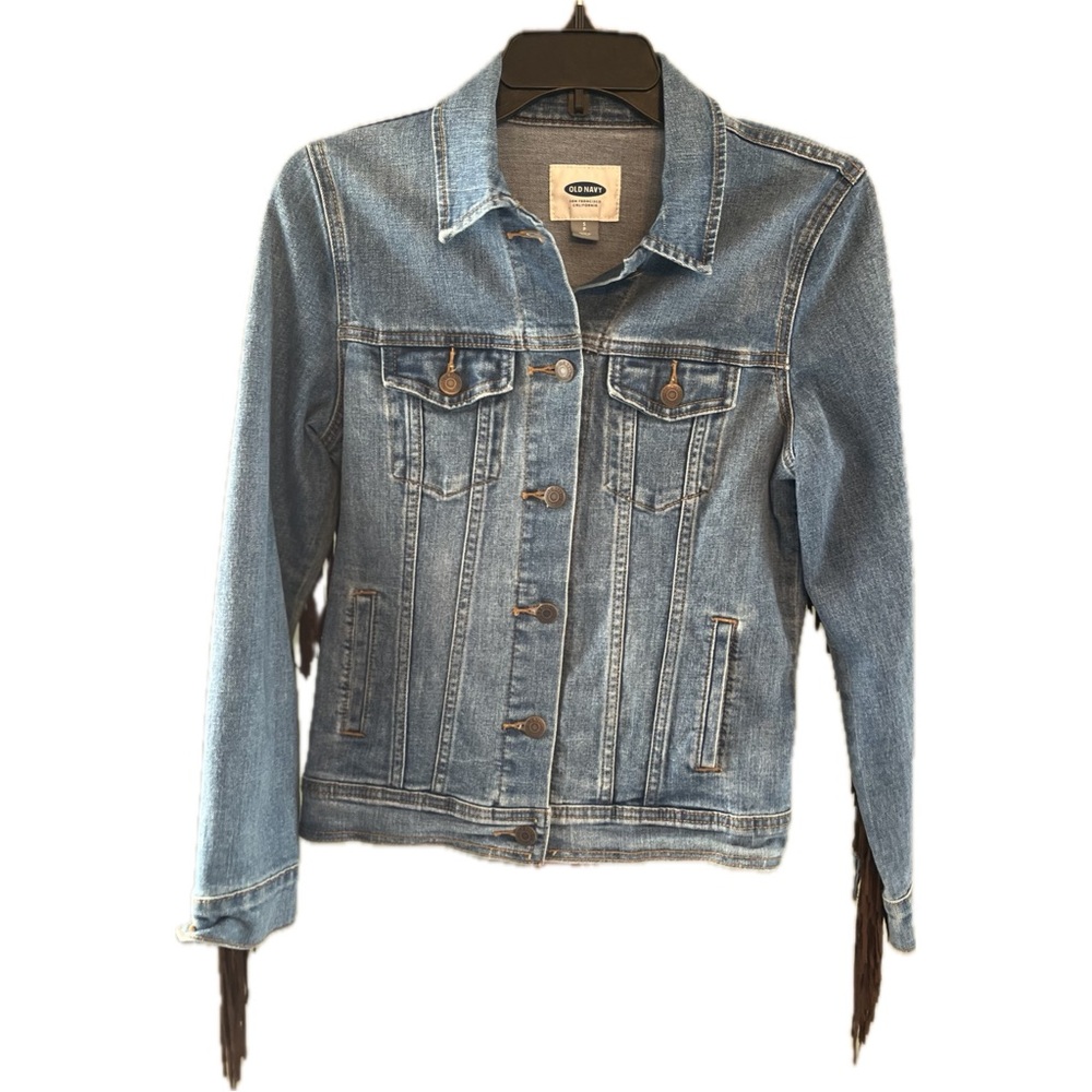 Old Navy Jean Jacket with Fringe